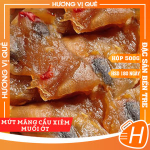 Mứt Mãng Cầu Xiêm Muối Ớt - Hộp 500g - Đặc Sản Bến Tre