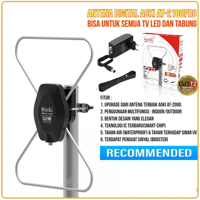 HOT PROMO ANTENA AOKI Antena TV In/Outdoor Digital TV DVB-T2