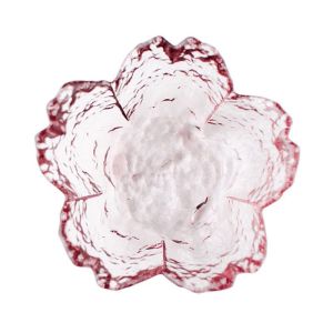 🔥SG READY STOCK🔥 Sakura Shape Dish Pink Petal Small Dish Crystal Glass Mini Dish Small Seasoning Bowl