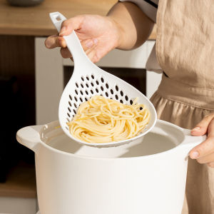 🔥Wishwa👍 Spaghetti Strainer Spoon Colander High Temperature Resistant Big Colander Household Strainer Cooking Mesh Strainer Colander Kitchen Sifter