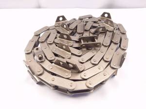 โซ่ป้อนลำเลียง DC60PDC70P ใช้กับรถเกี่ยวข้าวคูโบต้ารุ่น DC60PDC70P ได้เลยตรงรุ่น ยี่ห้อFarmtech สินค้าคุณภาพสูง มีมาตราฐาน 10M77L3.2 (W9503-22081) 31166A