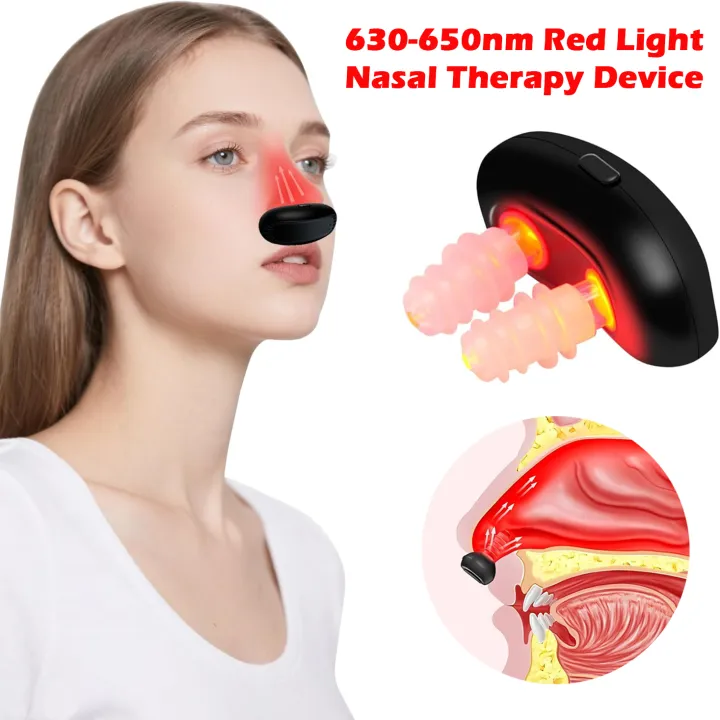 Infrared Sinus Rhinitis Device Red Light Nasal Therapy Device with 4 ...