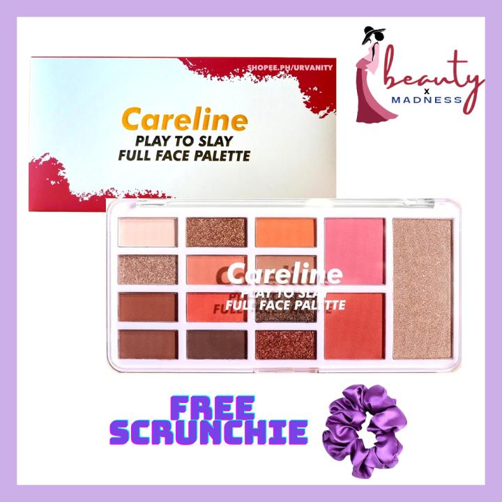 Careline Play To Slay Palette [Eyeshadow, Blush Palette with Free