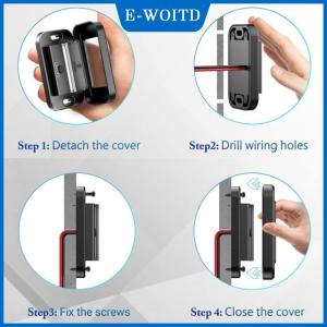 【E-WOITD】 พอร์ต USB คู่ PD ชนิด C อะแดปเตอร์ซ็อกเก็ตที่ชาร์จในรถยนต์12V 24V แผงไฟ USB พร้อม swith สำหรับมอเตอร์ไซค์ทางทะเล