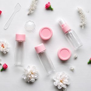 Bộ Chiết Mỹ Phẩm Mini Du Lịch 8 Món | Chai Lọ 10g 30ml 40ml | Túi Zip Trong Suốt Chống Nước Tiện Lợi
