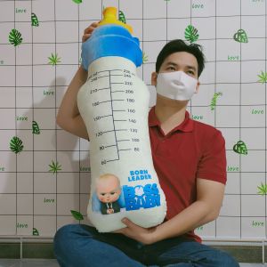 GỐI ÔM NGỦ GỐI ÔM 3D BÌNH SỮA 100% GÒN AN TOÀN CHO BÉ