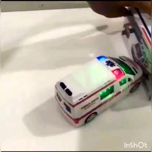 Mainan Anak Mobil Ambulance Hospital 911 Bump and Go  Mainan ambulance lampu sirine