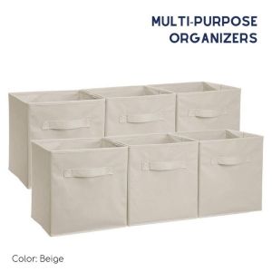 1/3pcs Non Woven Foldable Storage Box Nocover Wardrobe Organizer Cloth Toys Organizers 28*28*28CM
