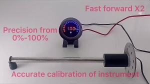 52MM เกจวัดระดับน้ํามันเชื้อเพลิงพร้อมเซ็นเซอร์ระดับน้ํามันเชื้อเพลิง หน่วยส่งน้ํามันเชื้อเพลิง ระดับน้ํา 1KΩ-10KΩ เซ็นเซอร์