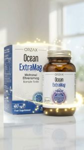 ORZAX Ocean ExtraMag THREOG 200mg Magnesium L-Threonate Bisglycinate B6 D3 Brain Sleep 60 Tablets