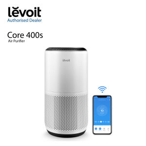 Levoit Core 400s Smart Air Purifier | Air Quality Monitor | H13 True HEPA | Low Noise 24dB | Large Coverage