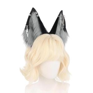 Stretchable Sói Tai hairband đạo cụ trang phục mũ nón bữa tiệc chủ đề trang trí đầu tóc với thiết kế dân tộc cho roleplay Đảng
