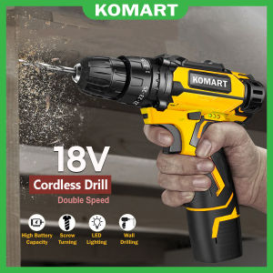 18V 36V Impact Lithium Two Battery Drill Cordless Battery Drill Multi-function 2 Li-ion Batteries Hand Drill Set