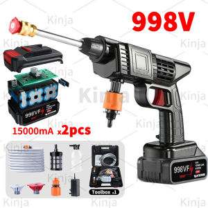 KINJA pressure washer 48V  portable car machine set car wash spray gun with 2 batteries