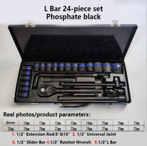 Socket wrench set 24PCS Automotive Tools Set For Car/Truck Repair 1/2 Drive Flyman Torque Ratchet Wrench Socket Heavy Duty Impact wrench socket