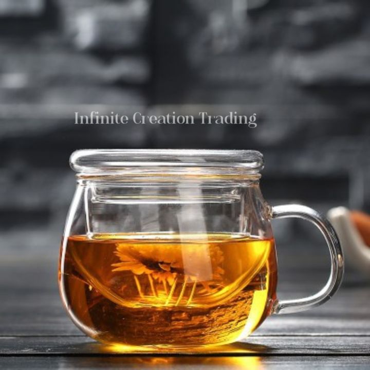 Tea Filter Glass cup Coffee Cup Glass Mug Tea Filter Cup With Infuser