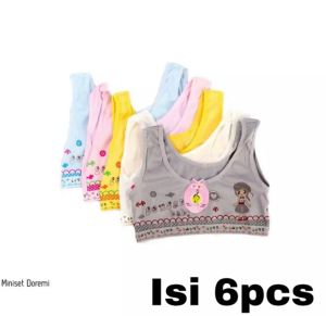 PROMO MINISET ISI 3PCS / ISI 6 PCS MINISET Anak SD SMP Remaja ABG Gadis - Mini Set Motif Gambar / Lusinan Murah / Pakaian Dalam Perempuan / Bra Mini Remaja Masa Kini