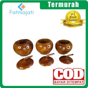 FATMAJATI Toples Apel kayu Jati