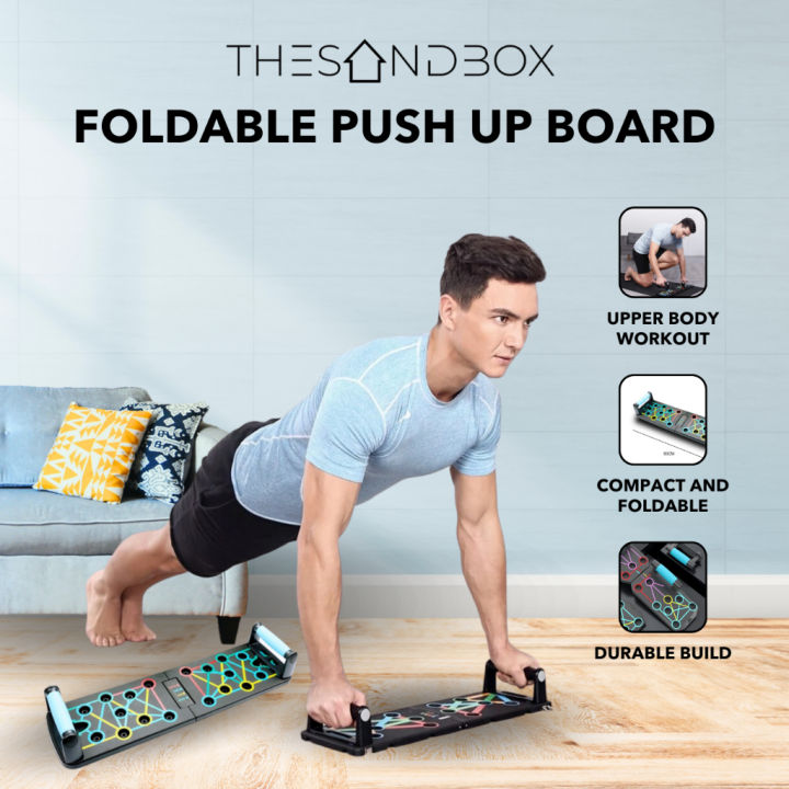 Foldable Push Up Board [ Total Upper Body Workout Effective Muscle ...