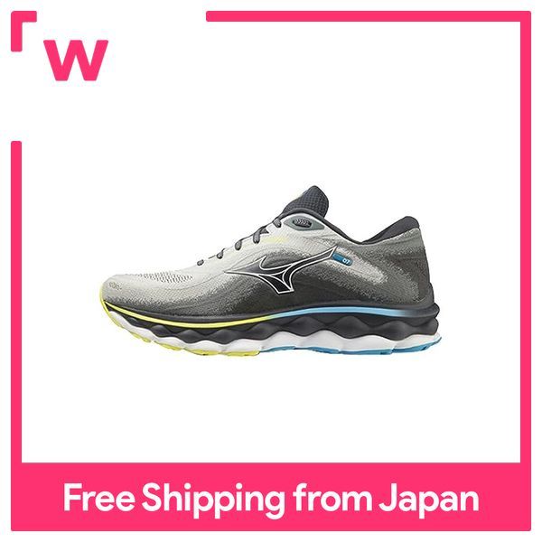 Mizuno Men s Running Shoes WAVE SKY 7 Gray x White x Yellow Synthetics 2E 28.0 25.0 27.5 28.5 26.0 25.5 26.5 29.0 27.0 cm Lazada Singapore