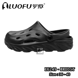 Sendal Clogs Luofu Wanita Sporty Warna Pastel E6249 BRE01T Sendal Clogs Sport Wanita Terbaru