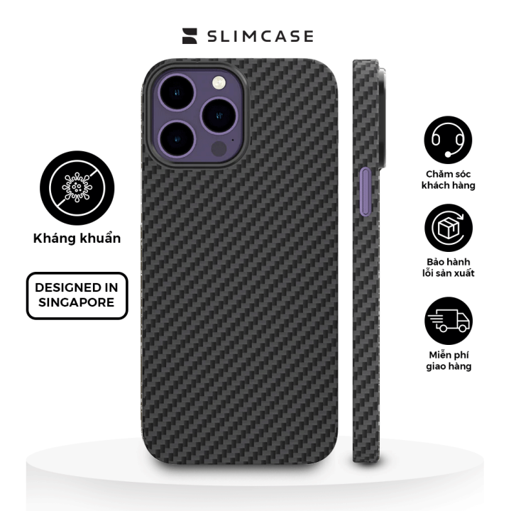 Ốp lưng Slimcase Kevlar cho iPhone 13 Series Cao cấp Siêu mỏng