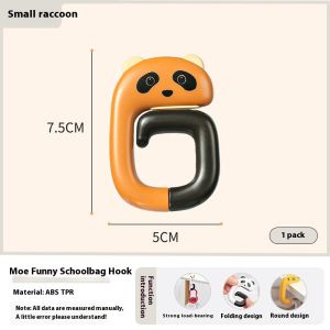 Móc bàn di động không đục lỗ hình hoạt hình móc áo Cặp học sinh sinh viên tạo tác