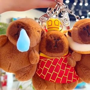 Keychain for Bag Aesthetic Capybara Keychain for Bag Plush Toy Backpack Stuffed Key Cute Keychain