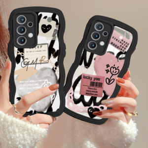 (Lokal Ready) Xinyu Casing hp Samsung A14 A04S A13 A04E A03 A03S A50 A50S A30S A23 A22 A21S A12 A02S A11 A51 A10 A30 A52 A52S M12 A71 A53 A32 M23 5G A33 A73 Wavy Edge Graffiti Love Heart Comme des Garcons Sarung Soft Case