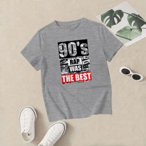 Bee Fashion - Kaos Wanita Dewasa Korea Masa Kini 90S RAP WAS Cotton 100%