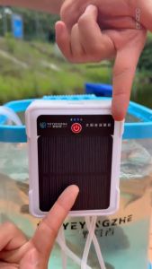 15W/25W Solar Oxygen Pump USB Rechargeable Ultra Quiet High Power Fish Tank Aerator Outdoor Fishing Pond Oxygenator