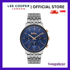 LEE COOPER OFFICIAL Men Metal Band Silver Watch Water Resistant Affordable Branded Timepiece (2 Years Warranty) LC06897.390