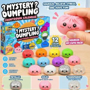 24 Pcs Mystery Dumpling Advent Calendar Anxiety Relief Soft Dumplings Toy