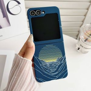 For Samsung Galaxy Z Flip 7 Case Hard PC carbon fibre Moon Protective Back Cover Cases For Samsung Z Flip 7 6 5 4 3 Phone Shell