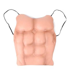 Fake Muscle Chest Props Cosplays Makeup Costume Chest for Cosplays Party Fancy Dress Fake Muscle Prop Costume Accessory
