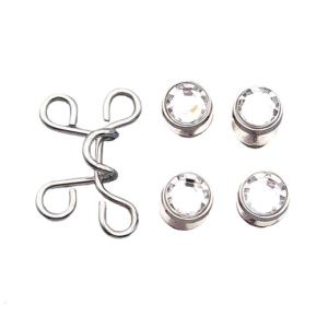 Metal Button Pins Jeans Waist Tightener Adjustable Trouser Button Pin Waist Buckle Detachable Jeans Button Pins