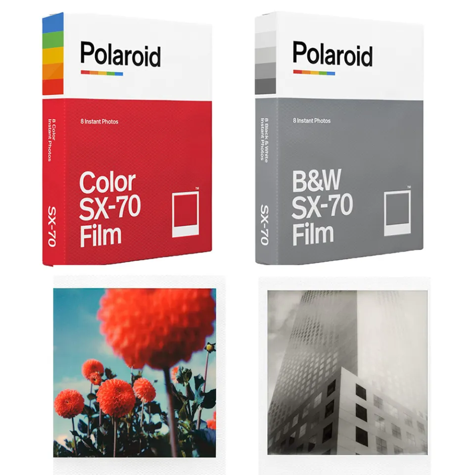 Polaroid Polaroid SX70 photographic paper color black-and-white polaroid  film with white edge in a box of