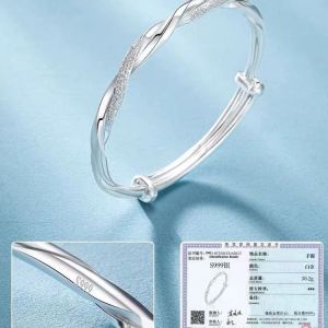 Mobius ringbracelet female sterling silverpuresolid bracelet 2024 new birthday gift for girlfriend【Hot selling】