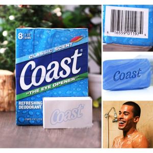 Xà Bông cục sạch da kháng khuẩn thơm lâu Coast của Mỹ