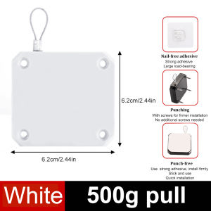 Love cut Automatic Door Closer Automatically Close 500/1000g Pull Punch-free Door Closers For Wooden Sliding Glass Metal Door