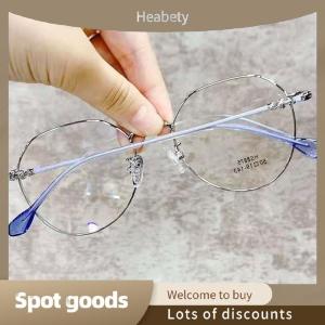 Heabety Fashion Classic Elegant Metal Round Frame Anti Blue Light es Women Vintage Retro Eye Protection Fashion Eyewear