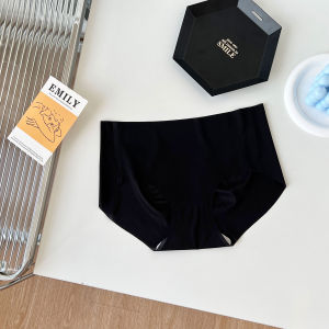 MeooLiisy Ultra-thin No Show Panties for Women Ice Silk Seamless Mid Waist Underwear Lift Hips Gilrs Invisible Pants