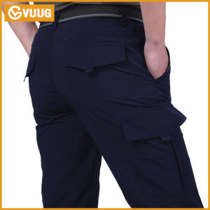 Quần yếm công sở nam vuug quần chiến thuật rộng nhanh khô nhiều túi thoáng khí trang phục thường ngày mùa hè và mùa thu