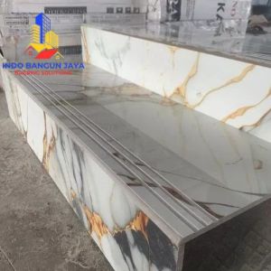 Granit pijakan anak tangga motif marmer 30x80 30x90 30x100 30x120 Riquest Custom