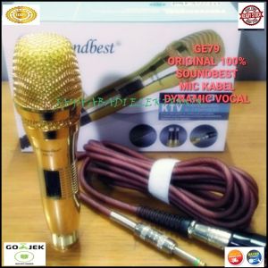 G79 ORIGINAL SOUNDBEST MIC KABEL METER KARAOKE LEGENDARY DYNAMIC MIKROPON MIK MICROPHONE CARDIOID MI