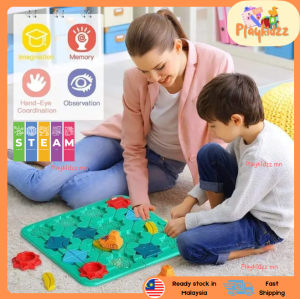 69.[SEDIA STOK ADA]🚗Playkidzz mn s Mainan Kereta Berselirat STEM kanak Logical Road Builder Toys - 迷宫回力小车闯关益智游戏
