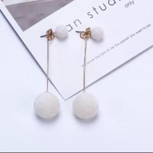 Amefurashi Anting Circle Drop Earrings untuk acara pesta