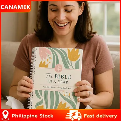 【Philippine Stock】 The Bible In A Year: A 52-Week Study Through Gods Word - Spiral Bible Study Guide 52-Week Womens Bible Study Plan