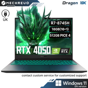 [2 YEARS LOCAL WARRANTY] MECHREVO Gaming Laptop Dragon 16K AMD R7-8745H  24GB RAM  512GB SSD / NVIDIA GeForce RTX 4050 Laptop 6GB