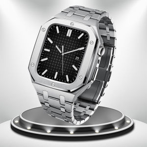 Luxury Modification Mod Kit For Apple Watch 11 10 9 8 7 Case Strap 46mm 45mm Metal Bezel Frame For iWatch Series 6 5 4 SE3 /2/1 44mm